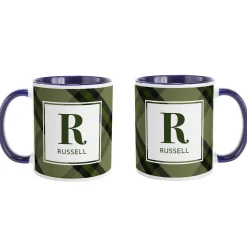 Pick Your Plaid Initial Mug