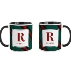 Pick Your Plaid Initial Mug