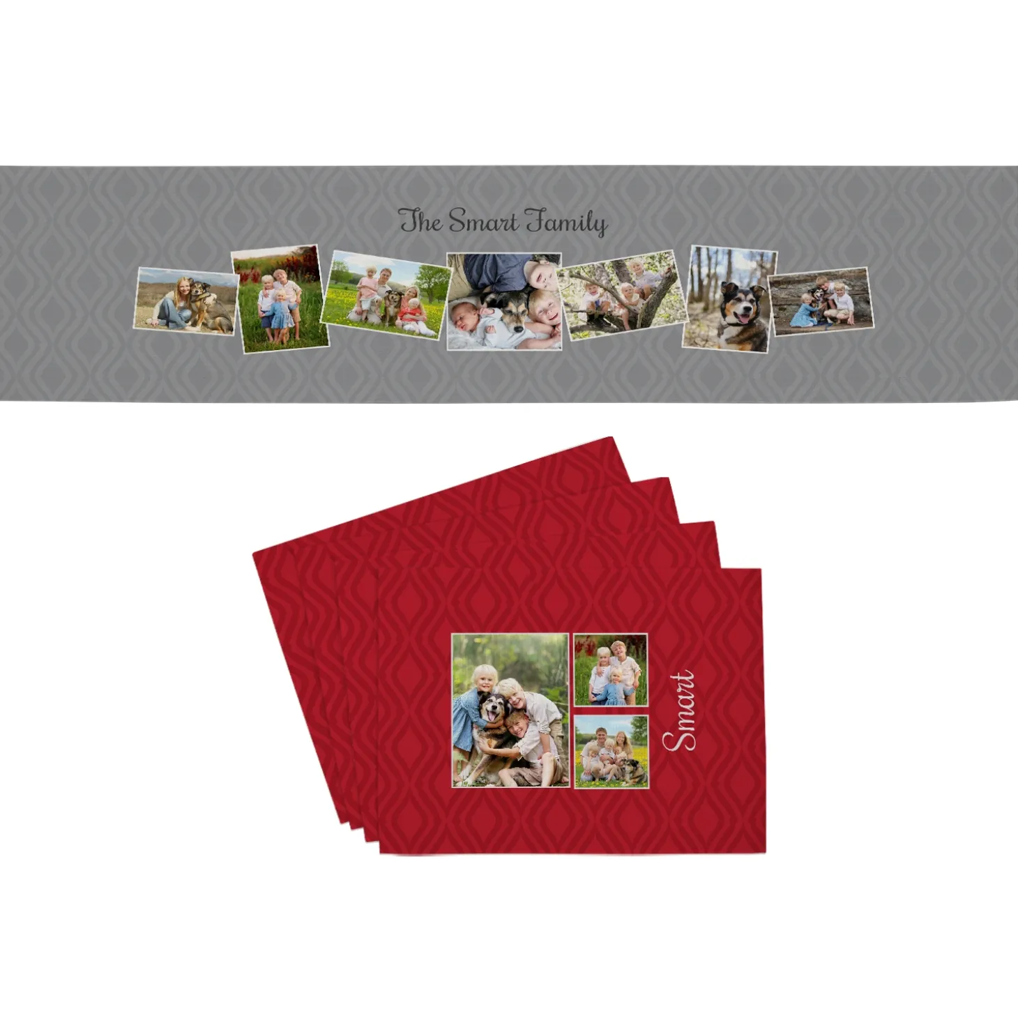 Picture It! Photo Memories Table Runner & Placemats