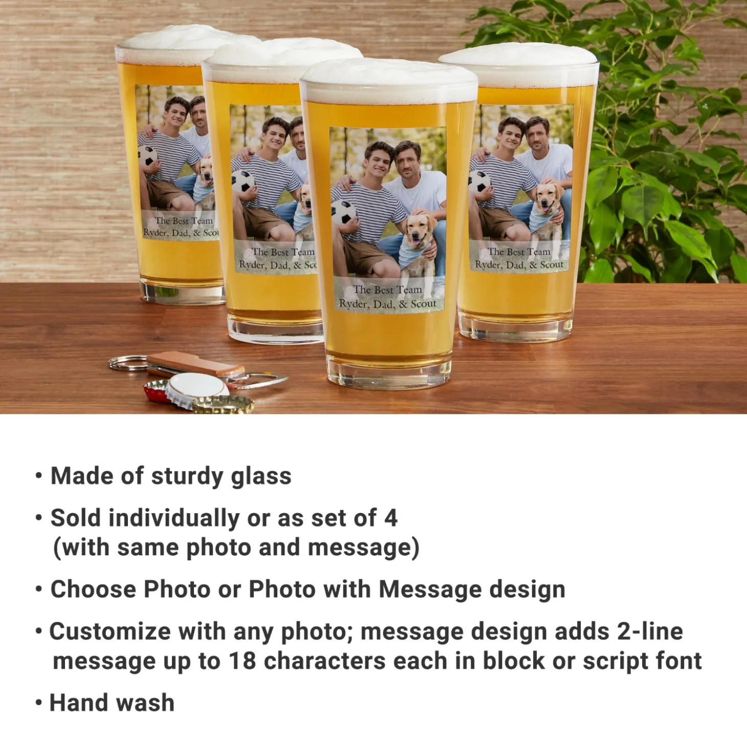 Picture-Perfect Photo Pint Beer Glass