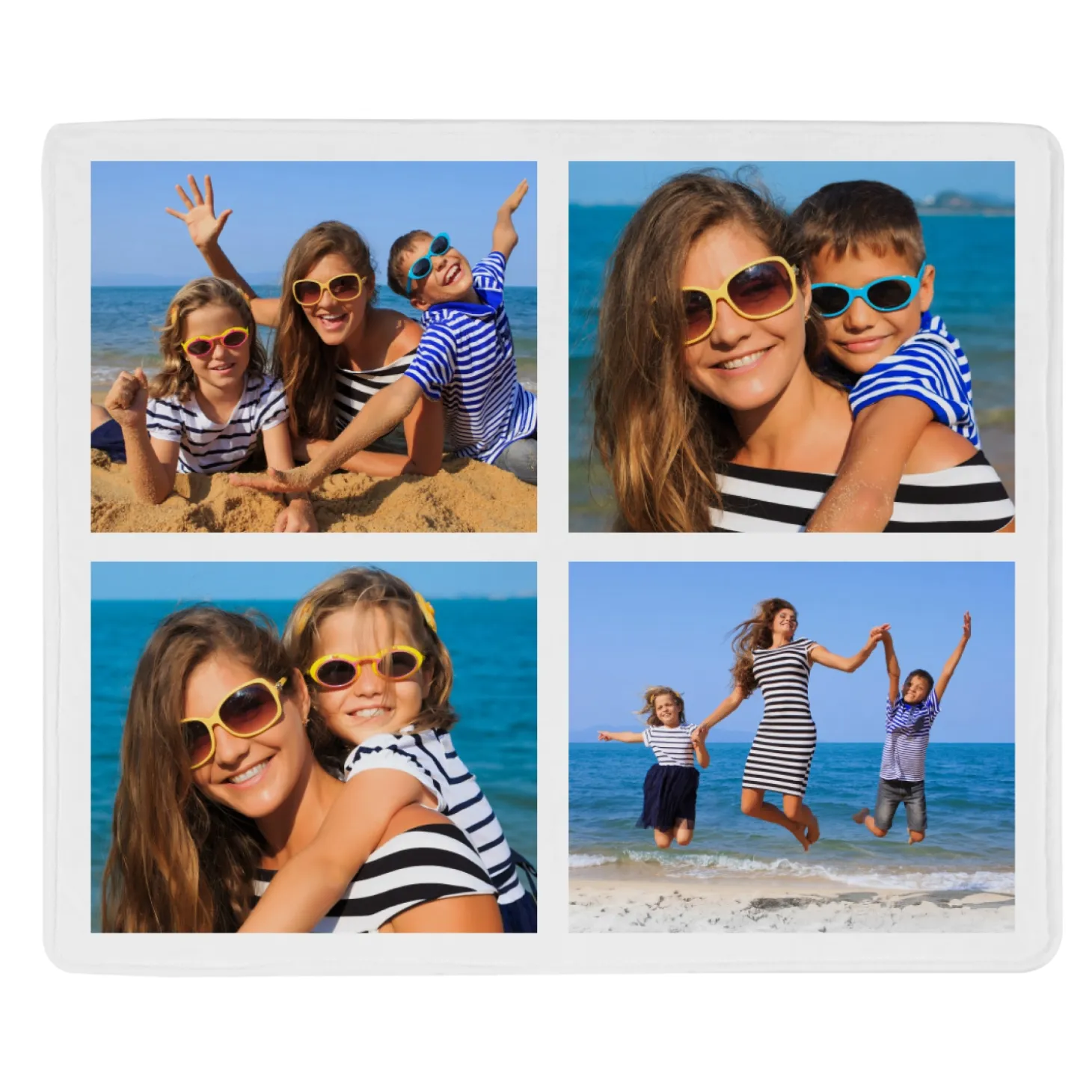 Picture-Perfect Photo Tile Plush Blanket
