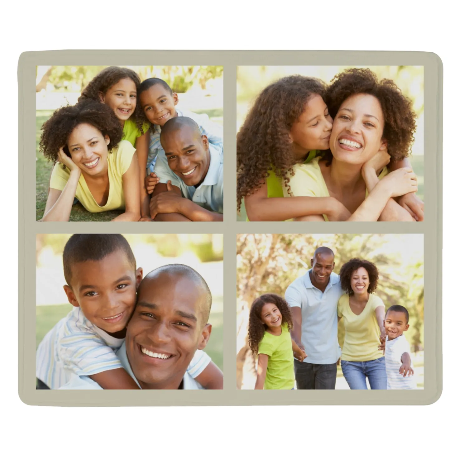 Picture-Perfect Photo Tile Plush Blanket