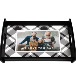 Picture-Perfect Plaid Photo Wood Tray