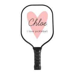 Pink Heart Pickleball Paddle