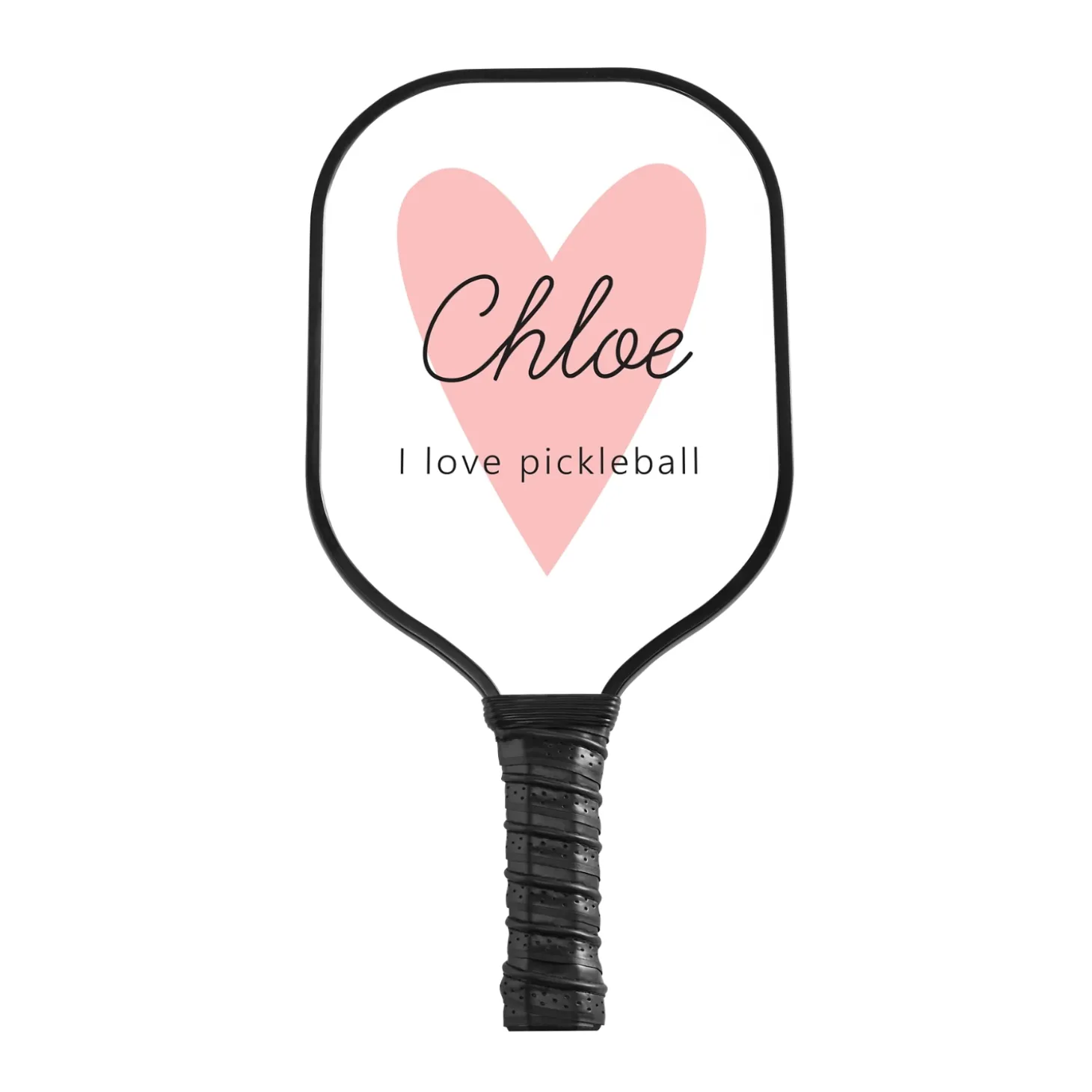 Pink Heart Pickleball Paddle