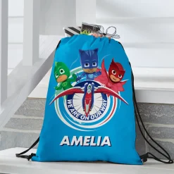 PJ Masks On Our Way Drawstring Bag