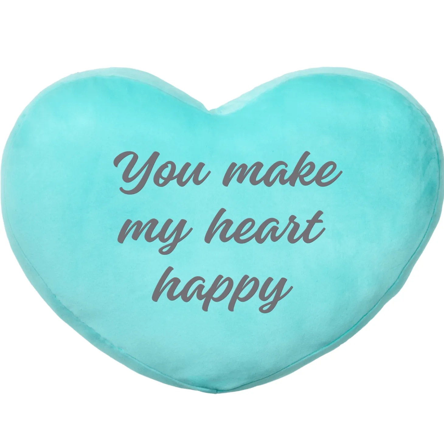 Plush Heart Message Pillow