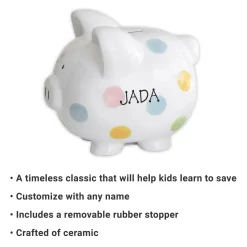 Polka Dot Piggy Bank