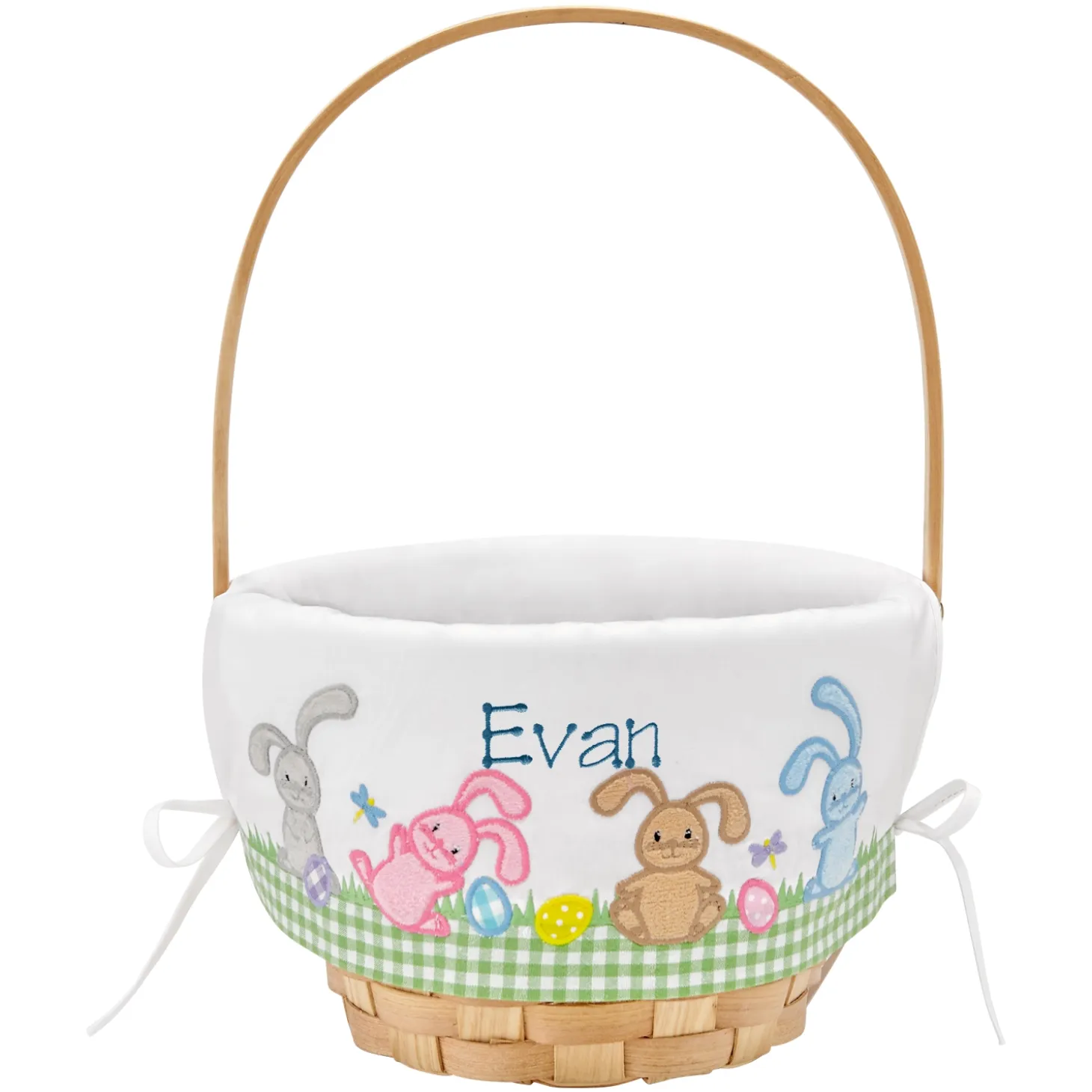 Premium Embroidered 8” Easter Basket