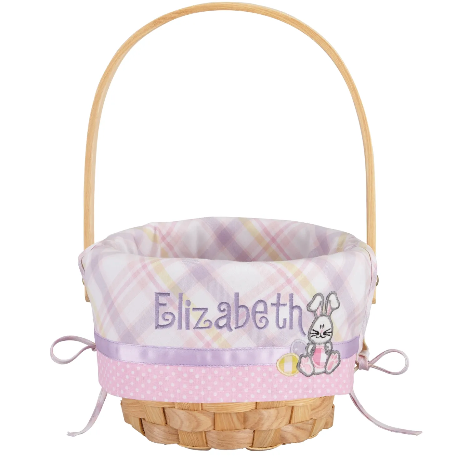 Premium Embroidered 8” Easter Basket