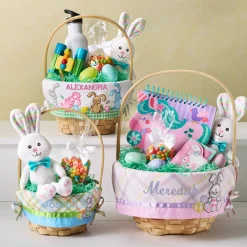 Premium Embroidered Easter Basket