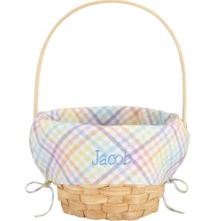 Premium Embroidered Easter Basket