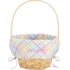 Premium Embroidered Easter Basket
