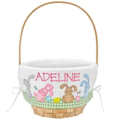 Premium Embroidered Easter Basket