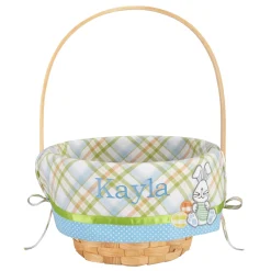 Premium Embroidered Easter Basket
