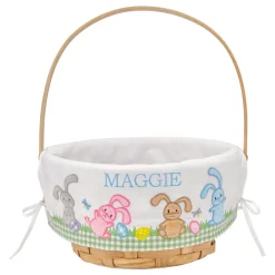 Premium Embroidered Easter Basket