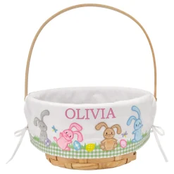 Premium Embroidered Easter Basket