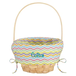 Premium Embroidered Easter Basket