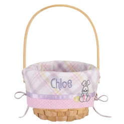Premium Embroidered Easter Basket