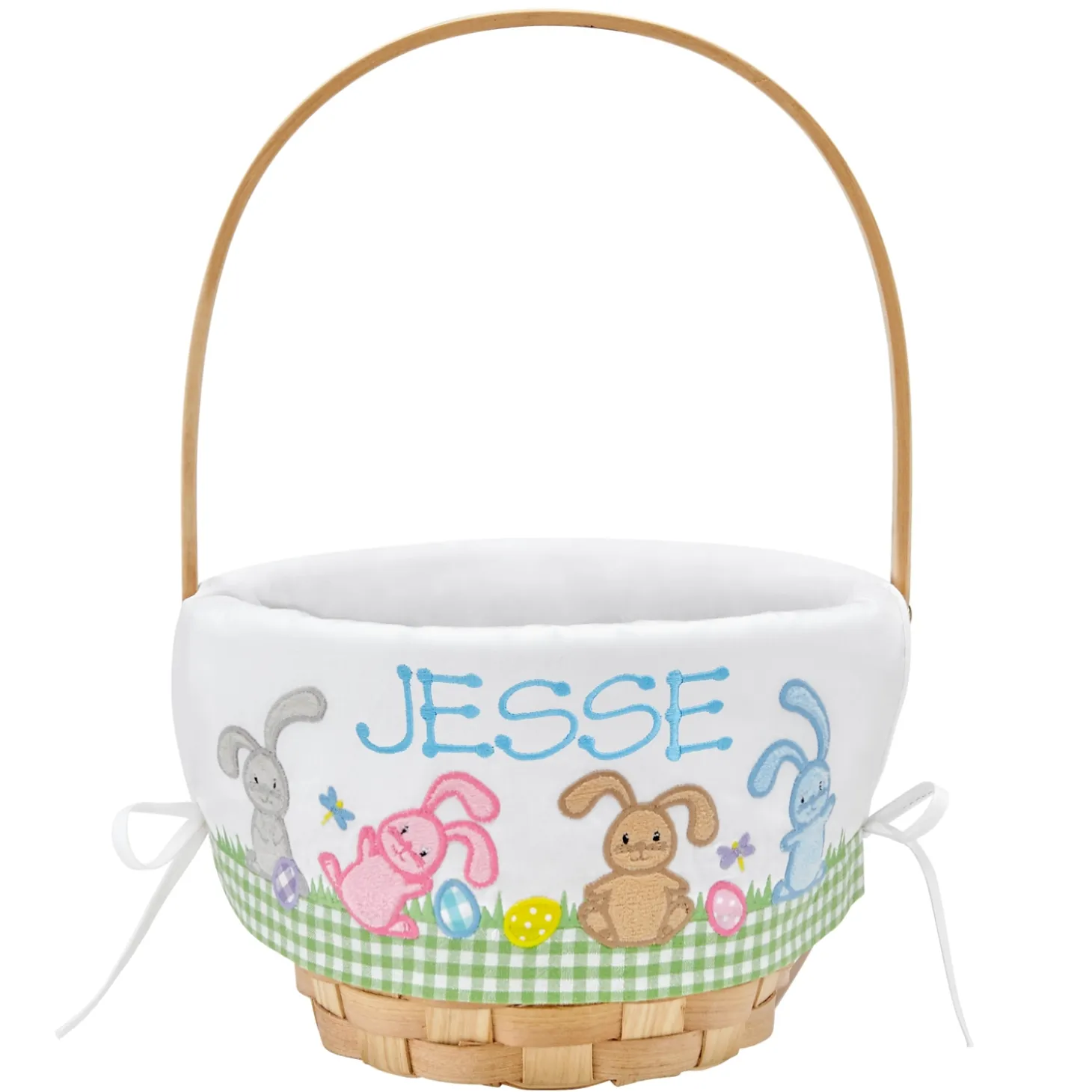 Premium Embroidered 10” Easter Basket