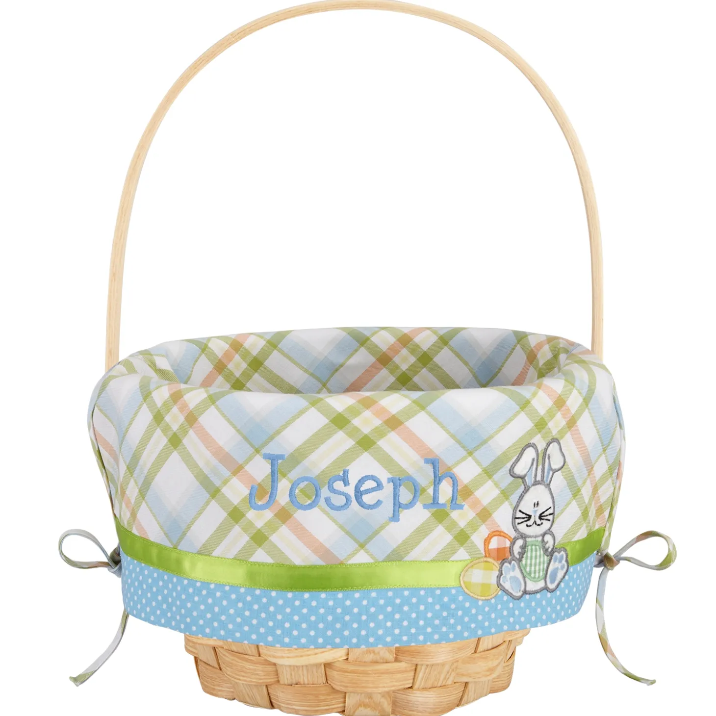 Premium Embroidered 10” Easter Basket