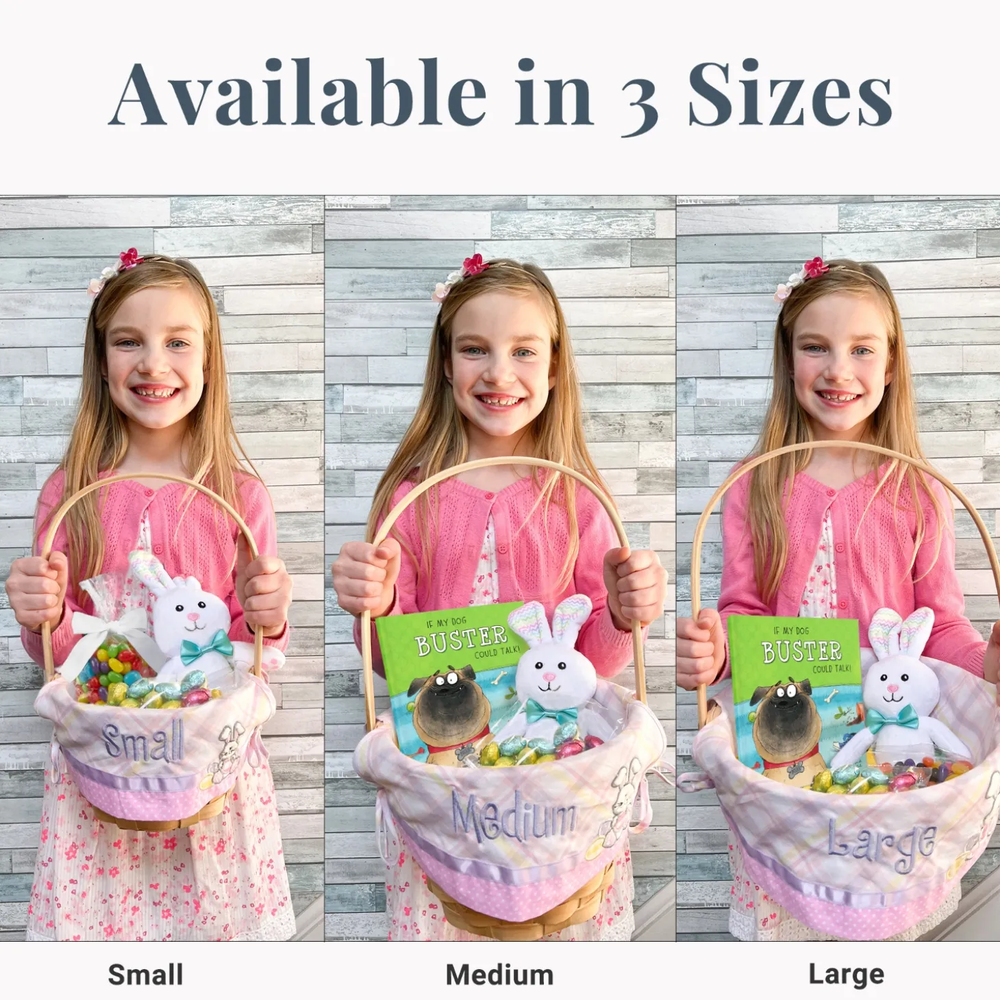 Premium Embroidered 10” Easter Basket