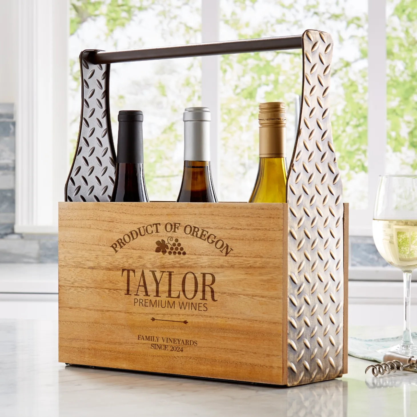 Premium Wines Vineyard Wine Caddy