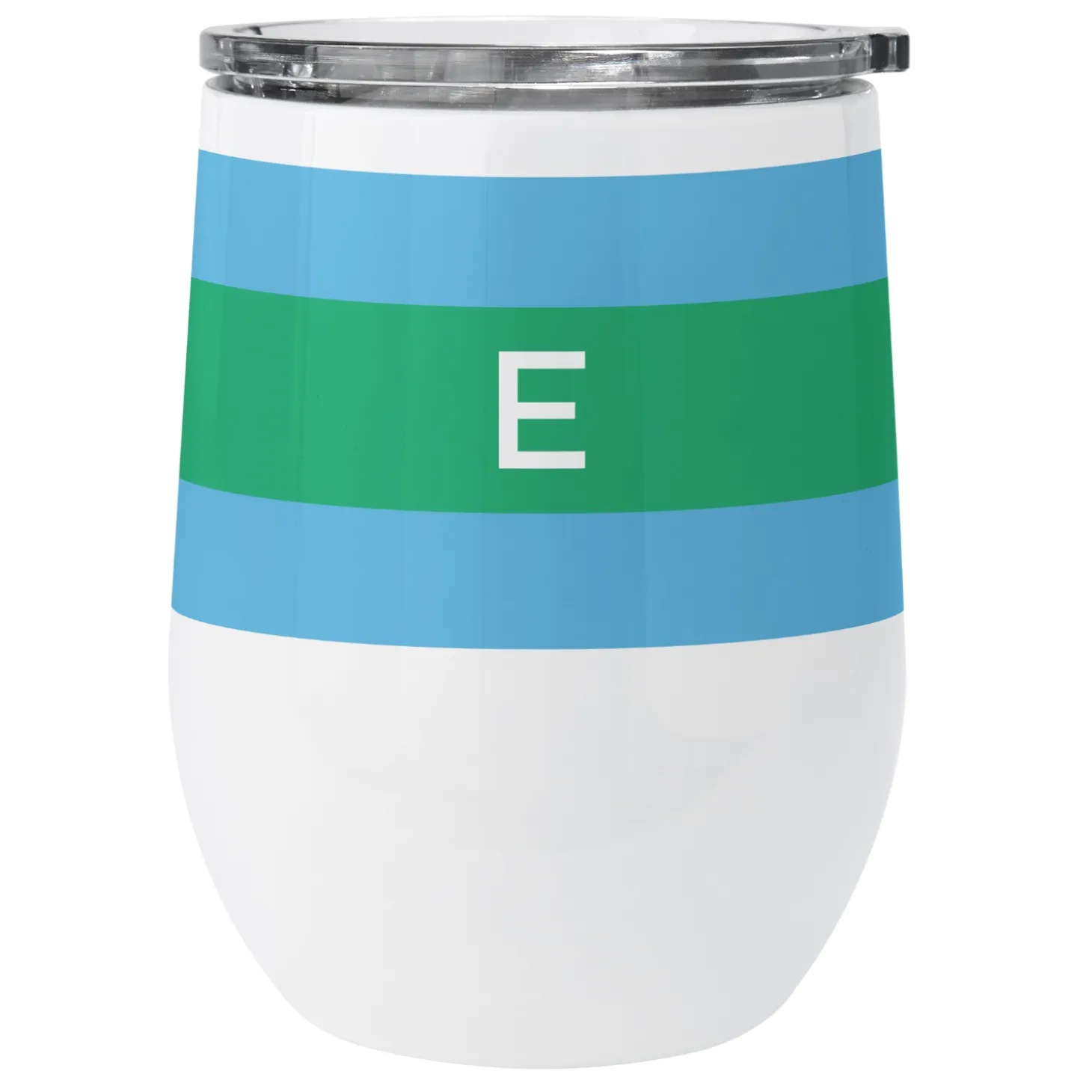 Preppy Stripe Initial Insulated Tumblers
