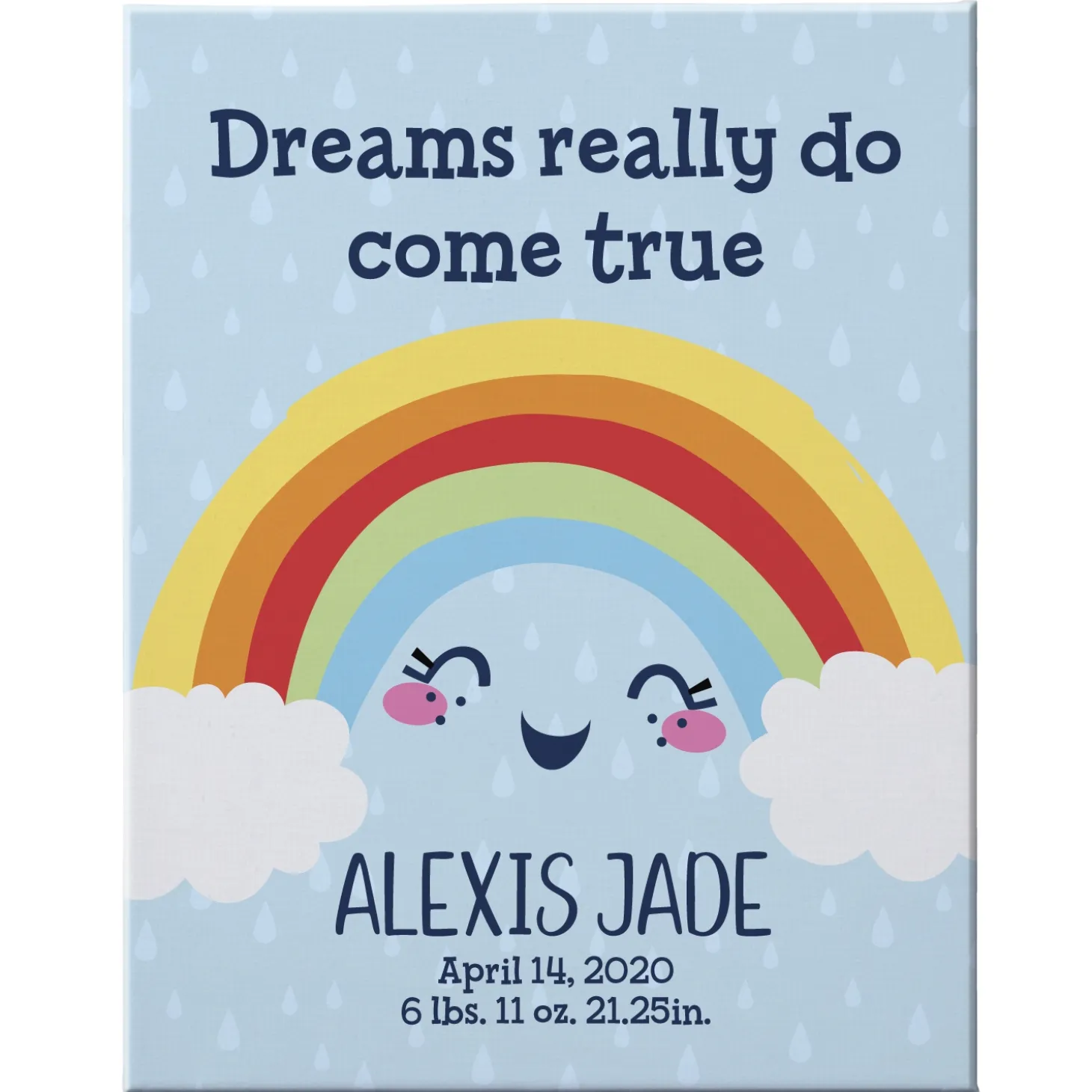 Rainbow Baby Canvas