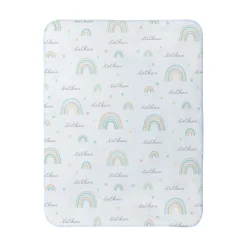 Rainbow Name Sherpa Baby Blanket