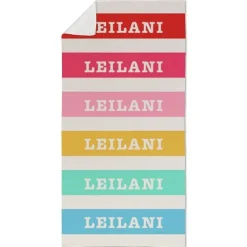 Rainbow Stripes Beach Towel