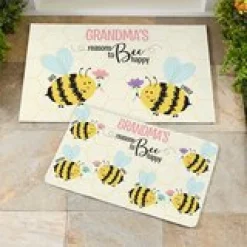 Reasons to Bee Happy Doormat