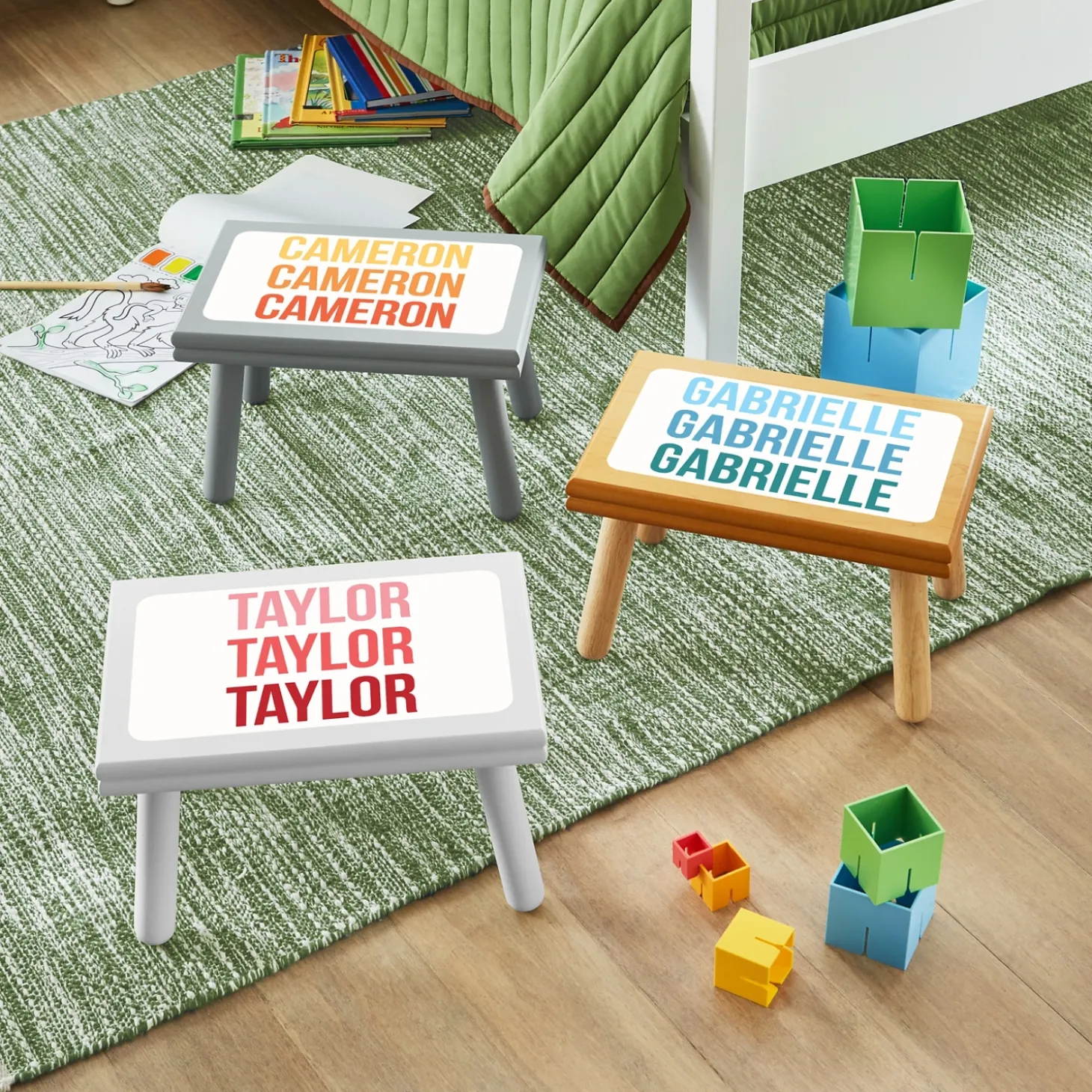 Repeating Name Step Stool