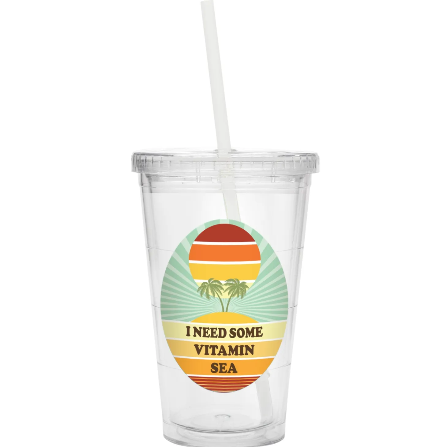 Retro Beach Tumbler