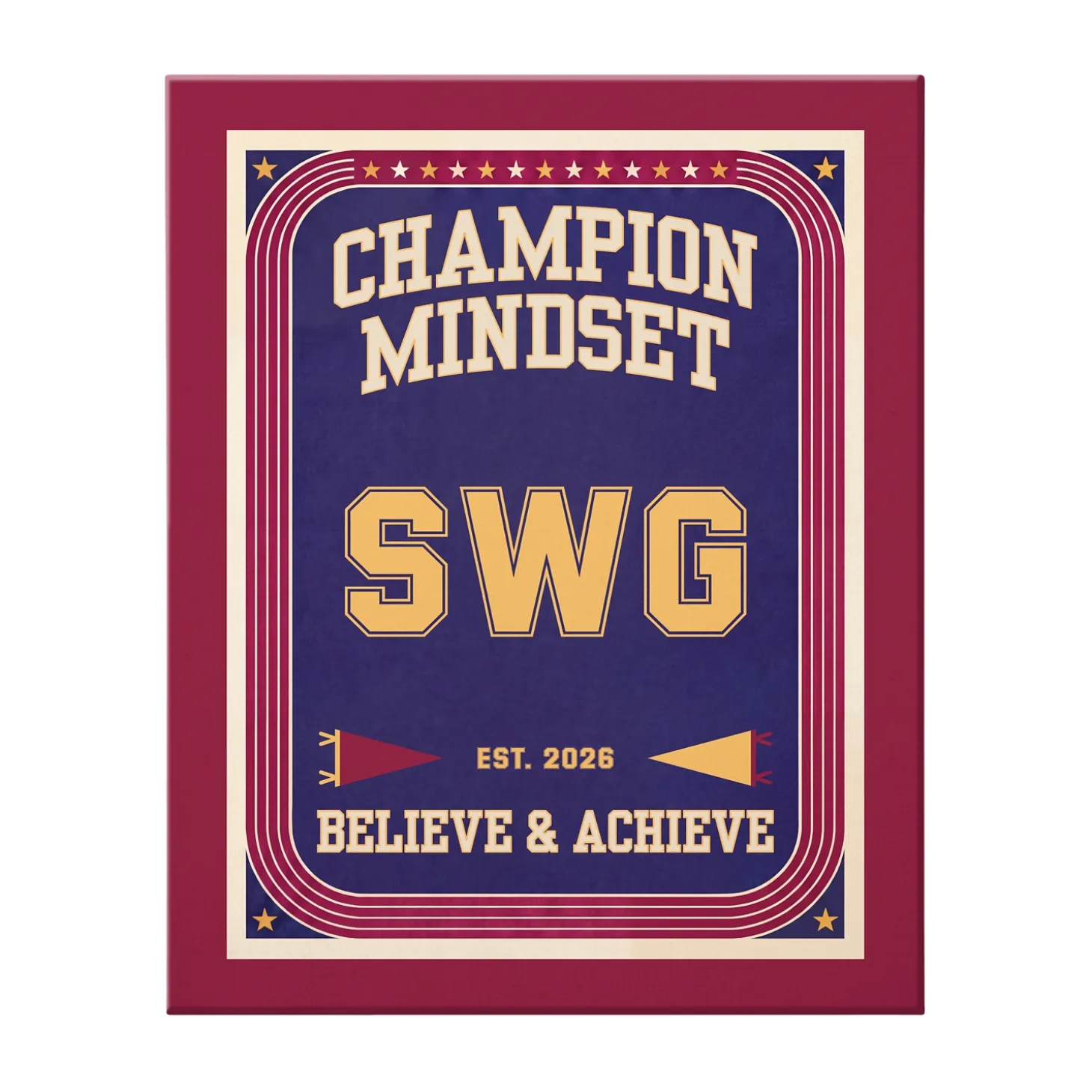 Retro Champion Mindset Canvas