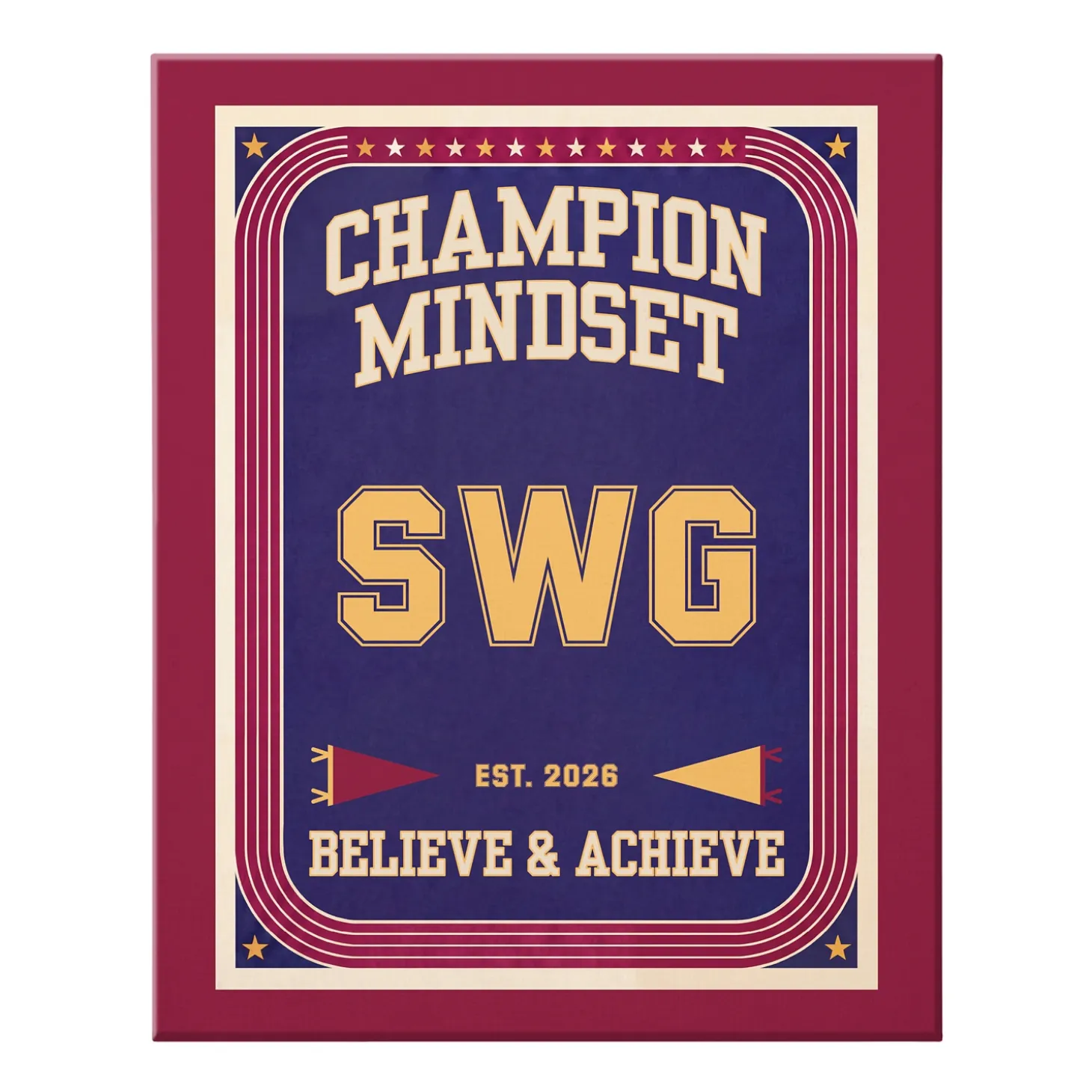 Retro Champion Mindset Canvas