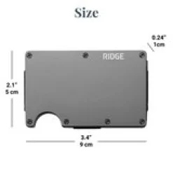 RIDGE® Engraved Aluminum Wallet Script Name