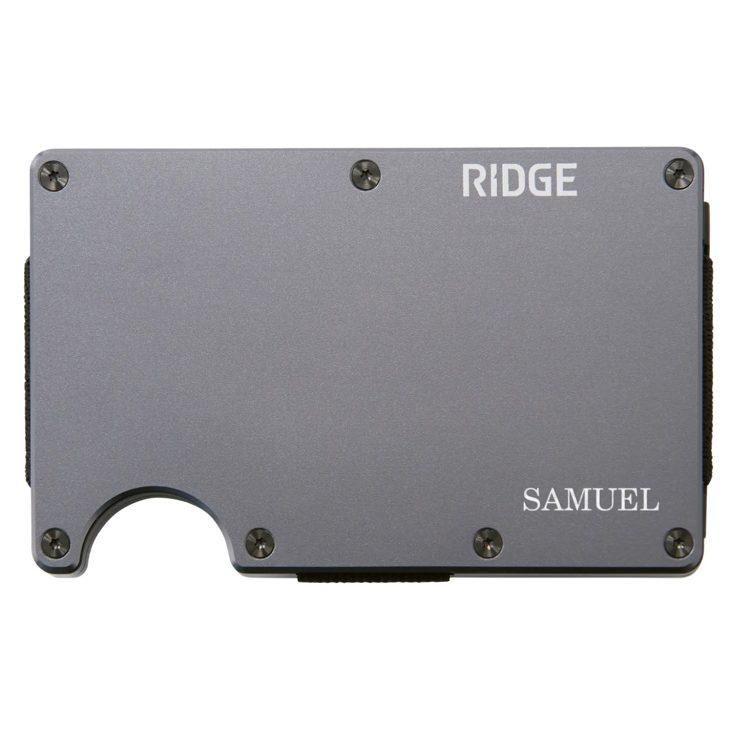 Ridge® Engraved Wallet Block Name