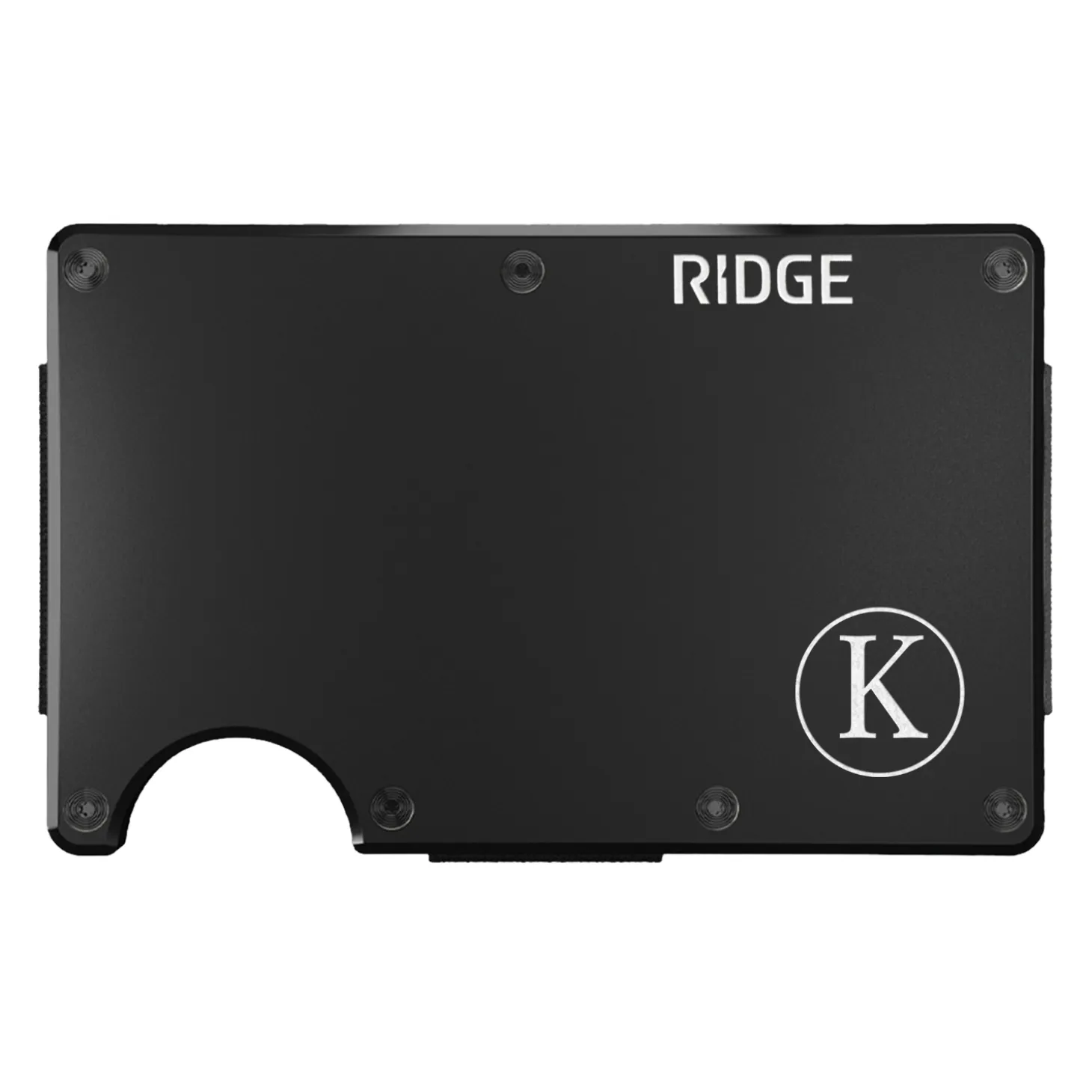 Ridge® Engraved Wallet Circled Initial