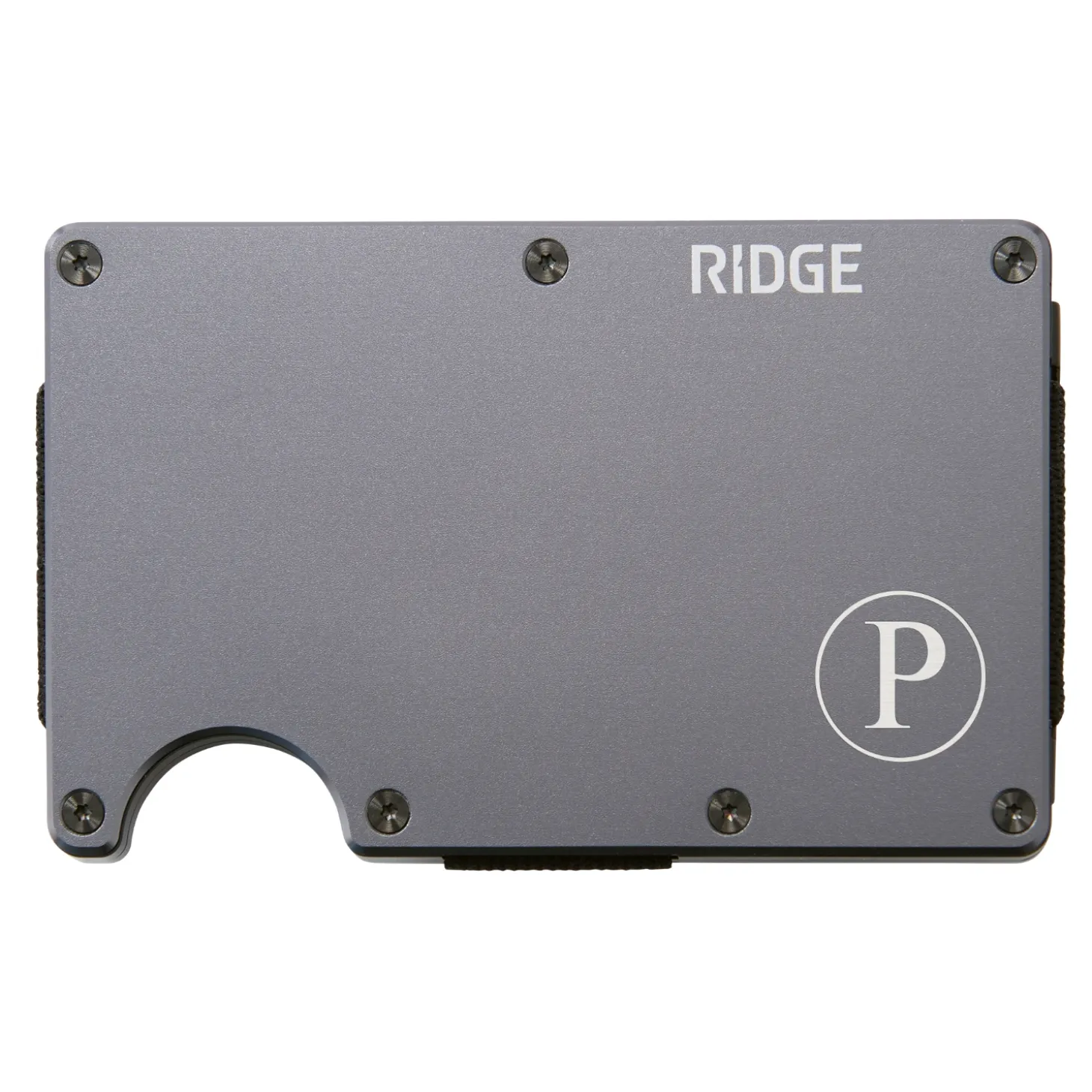 Ridge® Engraved Wallet Circled Initial