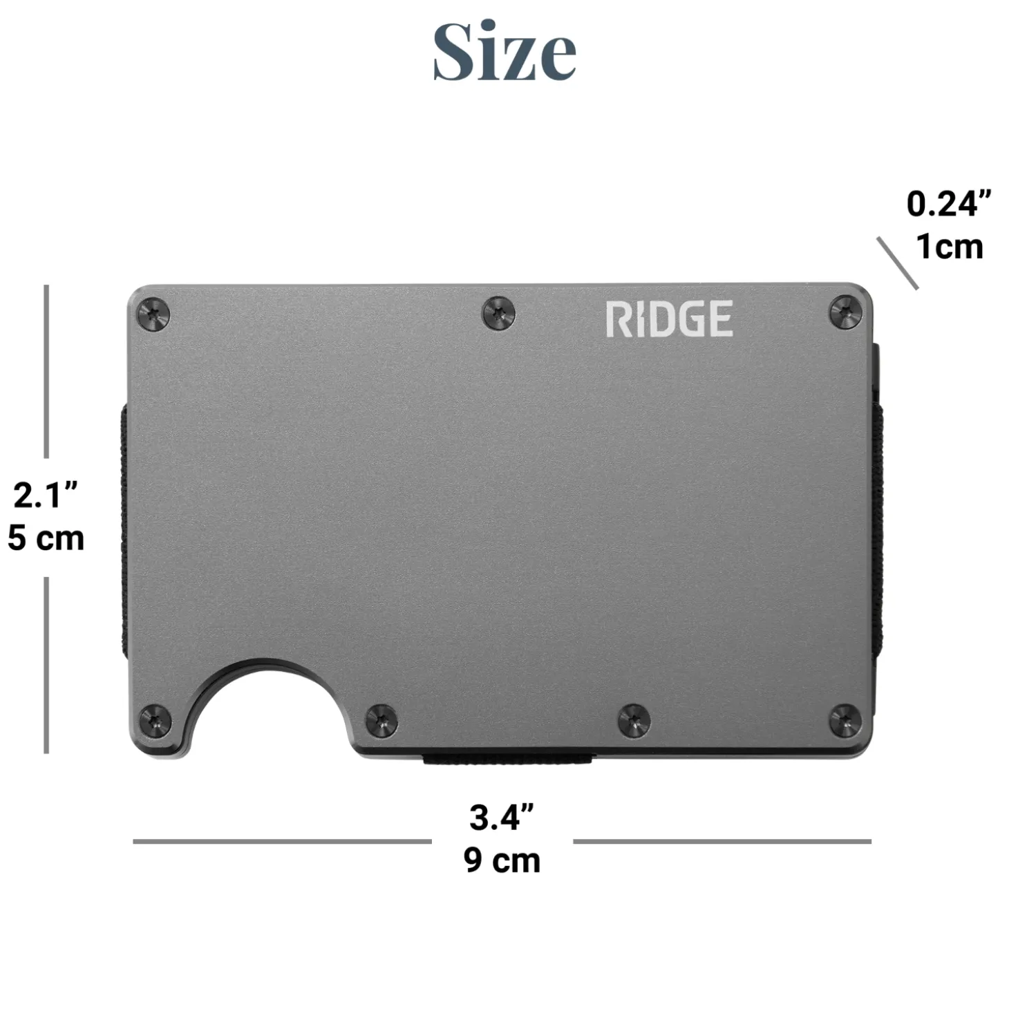 Ridge® Engraved Wallet 3 Letter Monogram