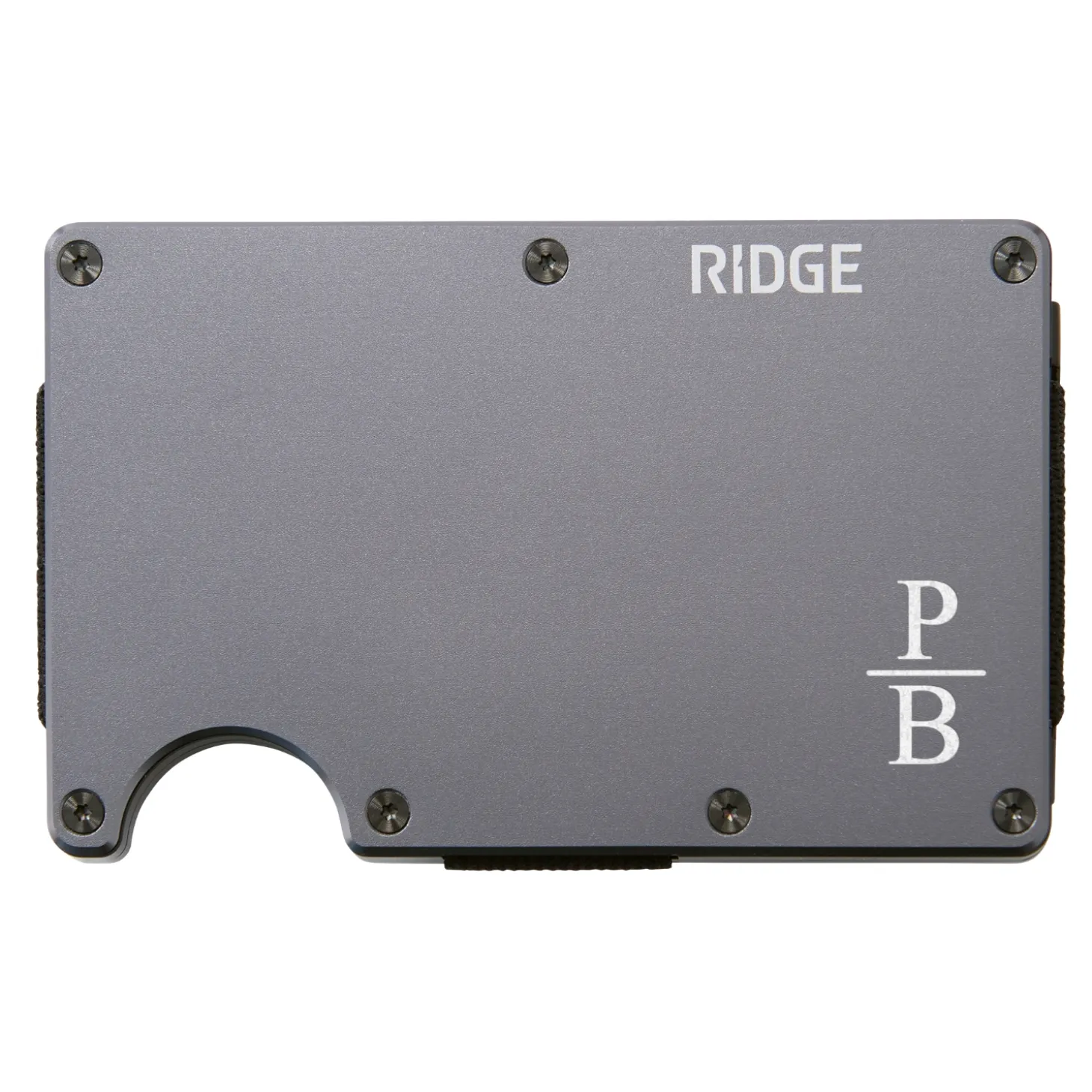 Ridge® Engraved Wallet Stacked Monogram