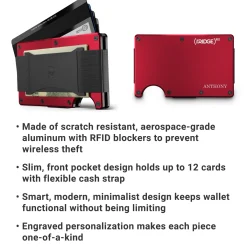Ridge® Engraved Wallet Title + Message