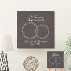 Rings of Love Anniversary Wall Art
