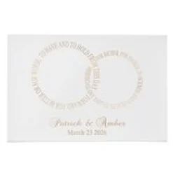 Rings of Love Wedding Leather Wall Art