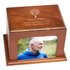 Rooted In Love Wood Frame Cremation Urn