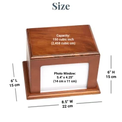 Rooted In Love Wood Frame Cremation Urn