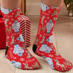 Rudolph® Tangled in Lights Socks