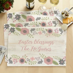 Rustic Easter Floral Table Runner & Placemats