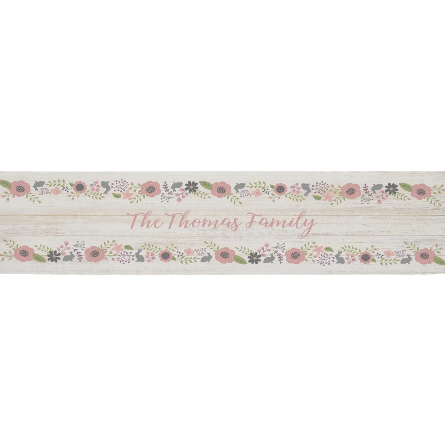 Rustic Easter Floral Table Runner & Placemats